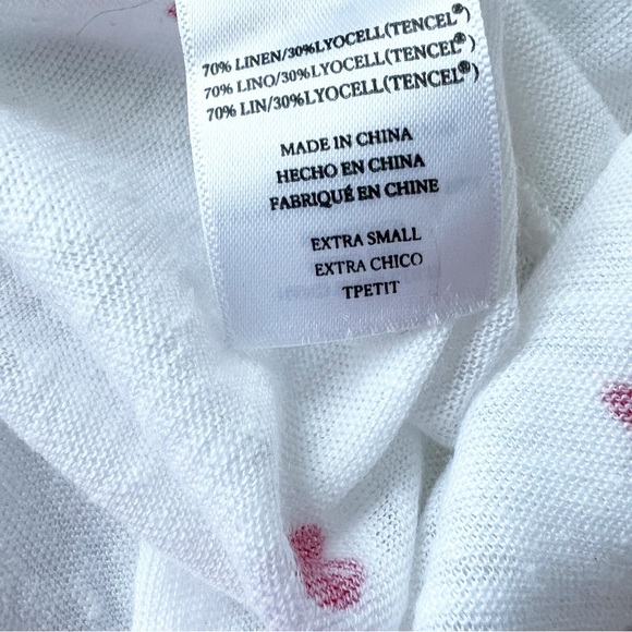 Rails Cara Linen Heart Print Tee | XS - Picture 9 of 11